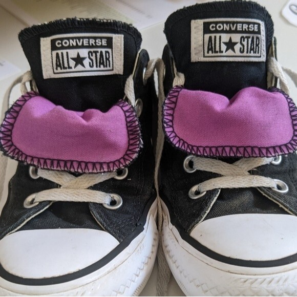 Converse All-Stars Chuck Taylor double up black/purple sneakers - 6 - Picture 5 of 6